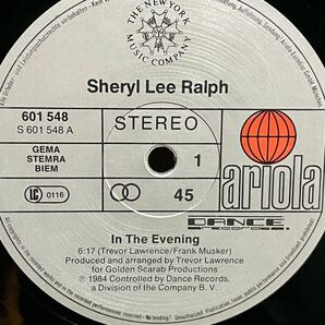 SHERYL LEE RALPH / IN THE EVENING 中古盤12インチの画像3