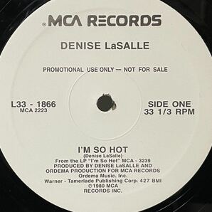 DENISE LaSALLE / I'M SO HOT 中古プロモ盤12インチの画像1