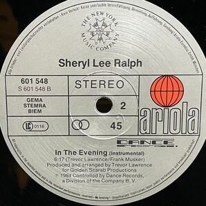 SHERYL LEE RALPH / IN THE EVENING 中古盤12インチの画像4