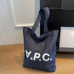 早い者勝ち【新品】A.P.C.トートバッグ【デニム生地】【アーペーセー】