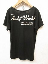 k6632：Andy Warhol BY HYSTERIC GLAMOUR（アンディウォーホルバイヒステリックグラマー）プリントTee 半袖Ｔシャツ free/レディース：35_画像2