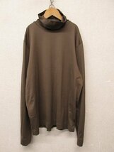 k6635：ヒューゴボス HUGO BOSS 長袖タートルネックシャツ L カットソー/ロンTee メンズ紳士 茶ブラウン：35_画像1