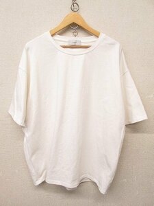 k6636：ADRER(アドラー)extra quality 超 heavy cotton tough big Tee 半袖Tシャツ L カットソー 白ホワイト/メンズ：5