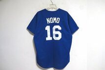 N6788:MAJESTIC（マジェスティック）製 Los Angeles dodgers ロサンゼルスドジャース 当時物レプリカユニフォーム ＃16野茂英雄：5_画像2