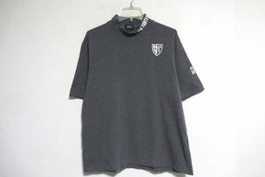 N6861:PEARLY GATES(パーリーゲイツ)ゴルフハイネックTシャツ/灰/7：35