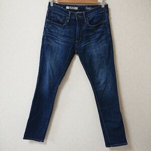 [GAP] Gap Denim брюки джинсы ji- хлеб G хлеб брюки стрейч простой casual индиго оттенок голубого мужской W29/Y2669CC
