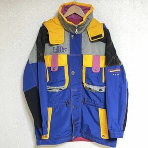 【KILLY'S QUALITY】キリーズクオリティ スキー スノーボード アシックス ブルー系 グレー系 イエロー系 ロゴ メンズ サイズLL/Y8635FF 