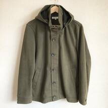 【UNITED ARROWS】ユナイテッドアローズ ジャケット ジャンパー ブルゾン モスグリーン メンズ ジップアップ フード トップス L/Y8753BB_画像1