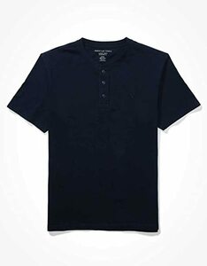 * ラスト * アメリカンイーグル ヘンリーT Tシャツ AE Super Soft Henley T-Shirt XL / Rich Navy *