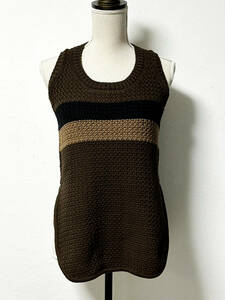 FENDI knitted tops no sleeve the best 36 retro Fendi 