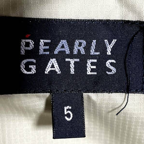 春夏向け★PEARLY GATES パーリーゲイツ★やや薄手半袖  撥水Oネックナイロンジャケット★メンズ大きめＬサイズ位★全国送料２３０円の画像7