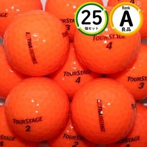 Aランク 25個 エクストラディスタンス オレンジカラー 良品 ロストボール ブリヂストン ブリジストン 送料無料