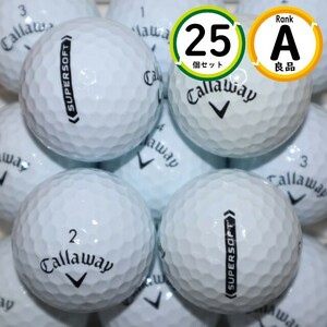 Aランク 25個 Callaway SUPER SOFT 2021年モデル 良品 キャロウェイ スーパーソフト 送料無料 ロストボール