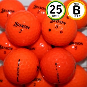 25個 スリクソン AD333 オレンジカラー Bランク 中古 ロストボール SRIXON ダンロップ 送料無料