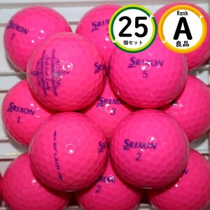 Aランク 25個 SRIXON SF LADY ピンク カラー 良品 ダンロップ スリクソン レディ ロストボール 送料無料