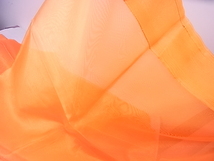 IKEA SARITA １組　２枚　イケア　オレンジ　レース　オーガンジー生地　カーテン　透け感　キラキラ感　ポールを通すだけ_画像8