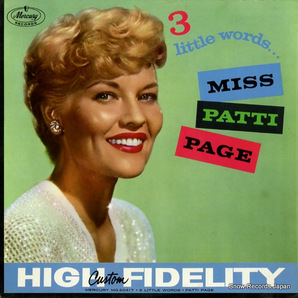 パティ・ペイジ 3 little words... miss patti page MG20417の画像1