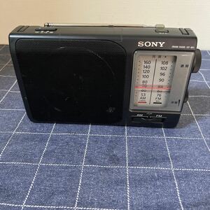 1SONY/ソニー FM/AMポータブルラジオ ICF-801 ワイドFM対応 アナログラジオ ※中古現状品