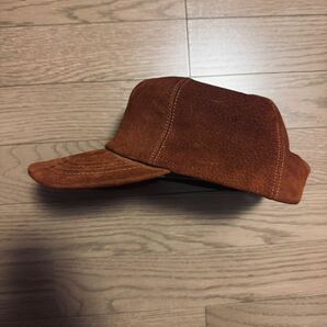 【稀極上】80s L.L.Bean Suede Sports Cap Rust USA製 マルジェラ ビンテージ モヘア オンブレ 帽子 llbean トートバック の画像2