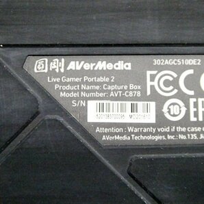 AVerMedia Live Gamer Portable2 AVT-C878 アバーメディア ゲームキャプチャー ゲーム録画 ライブ配信〈O1633〉D2の画像5
