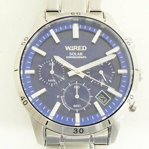 SEIKO WIRED セイコー　ワイアード　ソーラー　クロノグラフ　クォーツ　VR42-KKH0　稼働〈O1648〉A2