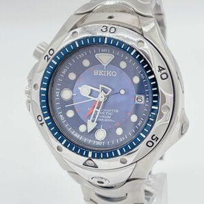 【1円スタート】稼働 SEIKO セイコー 5M65-0A60 MARINEMASTER KINETIC キネティック SCUBA 200m AIR DIVER'S メンズ腕時計の画像1