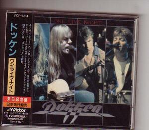 CD: Dokken Dokken/One Live Night Новая