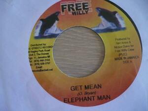 7”:Elephant Man/Get Mean 新品未使用