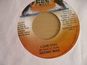 7”:Beenie Man/Love You 新品未使用