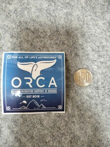 ORCA　オルカ　ステッカー　シール　アウトドア　匿名配送可　ミニレター可