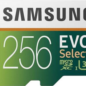 新品 １円～!! Samsung EVO Select microSDXC 256GB マイクロ SD SDカードアダプター付の画像1