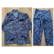 海上自衛隊 陸上戦闘服 2形 上下 中古 ５B 作業服 難燃ビニロン リップストップ_画像1