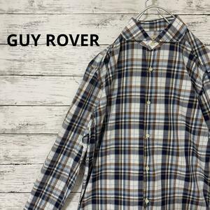 GUY ROVER チェックシャツ 定番 シンプル 爽やか 青 人気