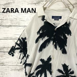 ZARA MAN アロハシャツ レーヨンシャツ オープンカラーシャツ 半袖シャツ