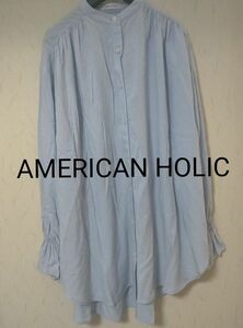 AMERICAN HOLIC アメリカンホリック レンチングハンドカラーシャツ