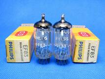 ★★★EF86/6267の代替可能な フィリップス　PHILIPS EF83（6BK8）NOS(長期保管未使用)　元箱入り２本★★★_画像1