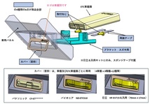 スズキ　ジムニー、ジムニーシエラ（JB64W、JB74W）の純正ETC位置にパナソニックETC車載器を取付けるキット_画像2