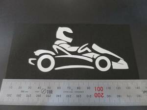 Racing kart　ステッカー　トニータイプ　ゼッケンとサイズはオーダー可能