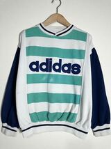 80's vintage adidas Sweatshirt ヴィンテージ アディダス スウェット 古着 ボーダー _画像1