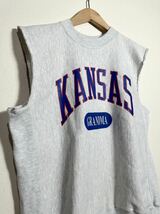 90's vintage V,I,P, REVERSE WEAVE TYPE Cut-off sweatshirt ヴィンテージ カットオフ リバースウィーブ スウェット 古着_画像3