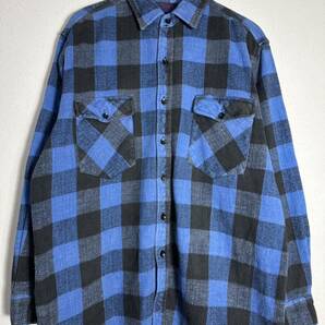 90s vintage DAKOTA flannel shirt ヴィンテージ ダコタ ヘビネル バッファローチェック 長袖シャツ 古着 L の画像1