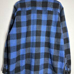 90s vintage DAKOTA flannel shirt ヴィンテージ ダコタ ヘビネル バッファローチェック 長袖シャツ 古着 L の画像2