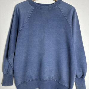60~70s vintage Spring foot plain sweatshirt ヴィンテージ スプリングフット フェード 無地スウェット 古着 Ｍ の画像1
