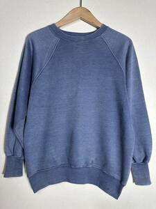 60~70s vintage Spring foot plain sweatshirt ヴィンテージ スプリングフット フェード 無地スウェット 古着 Ｍ 