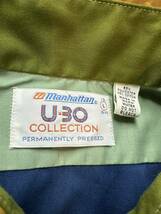 70's vintage manhattan u-30 colleetion crazy pateern long sleeve shirt ヴィンテージ マンハッタン クレイジーパターンシャツ 古着_画像5