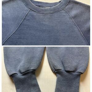 60~70s vintage Spring foot plain sweatshirt ヴィンテージ スプリングフット フェード 無地スウェット 古着 Ｍ の画像4