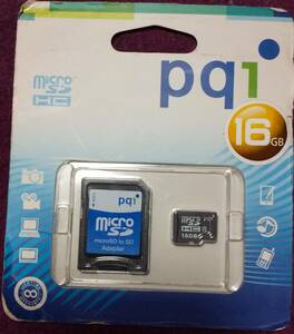(0-1394) マイクロSDHCメモリーカード　16GB(未使用）