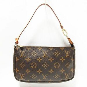 LOUIS VUITTON ルイヴィトン LV ビトン モノグラム ポシェット・アクセソワール M40712 ポーチ ハンドバッグ AR1022 ブラウン レディースの画像2