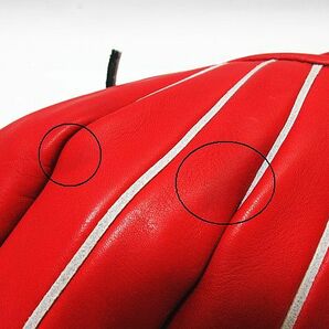 mizuno ミズノ PT1221 R26500 グローバルエリート Hセレクション02＋ 軟式グローブ 赤 保存袋付き 野球 現状品 保管品 中古 の画像8