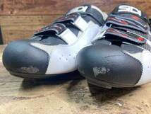 HR257 シディ SIDI ジェニウス GENIUS5 MEGA ビンディングシューズ SPD-SL 白 EU48 ※つま先剥げ有_画像6